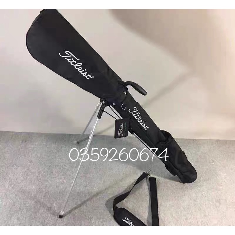 Túi đựng gậy tập golf chân chống Titleist chất liệu vải dù cao cấp,golf bag