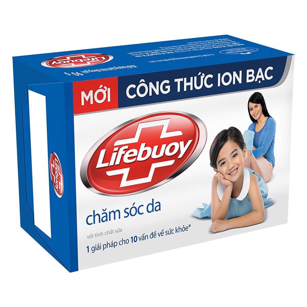 Xà Phòng Cục Lifebouy Chăm Sóc Da và Bảo Vệ Vượt Trội 10 90G