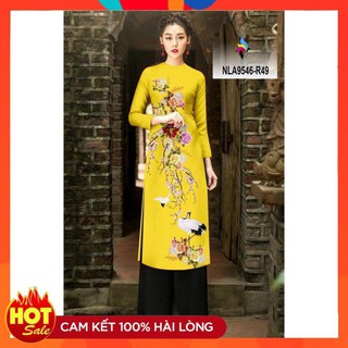 Áo dài cách tân in 3d màu lạ, xinh