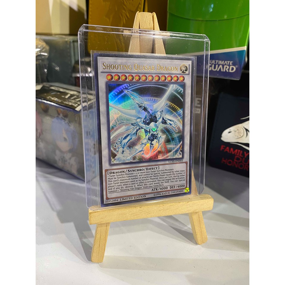 LIMITED tem vàng lá thẻ Bài Yugioh Shooting Quasar Dragon – Ultra Rare - Tặng Bọc Bài Stardust syn
