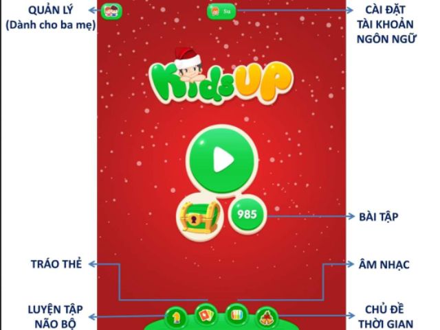 THẺ HỌC KIDS UP CHO BÉ