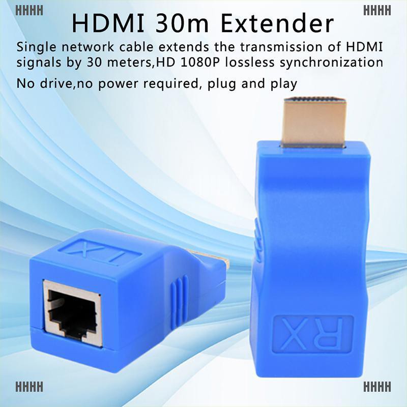 Bộ 2 Đầu Chuyển Đổi Từ 1080p Hdmi Sang Rj45 Cat Chất Lượng Cao