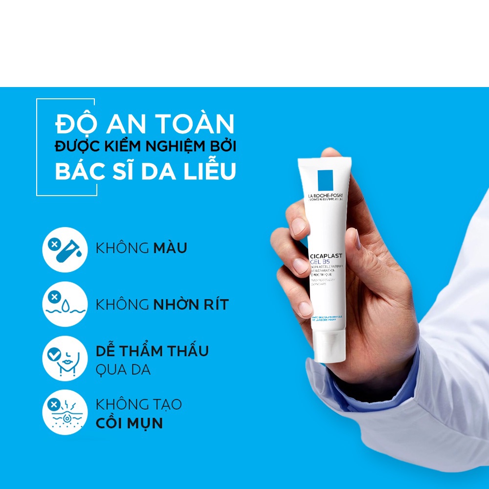 Kem Dưỡng Dạng Gel - La Roche-Posay Cicaplast Gel B5 40ml, Giúp Làm Mờ Sẹo, Hỗ Trợ Phục Hồi & Tái Tạo Da