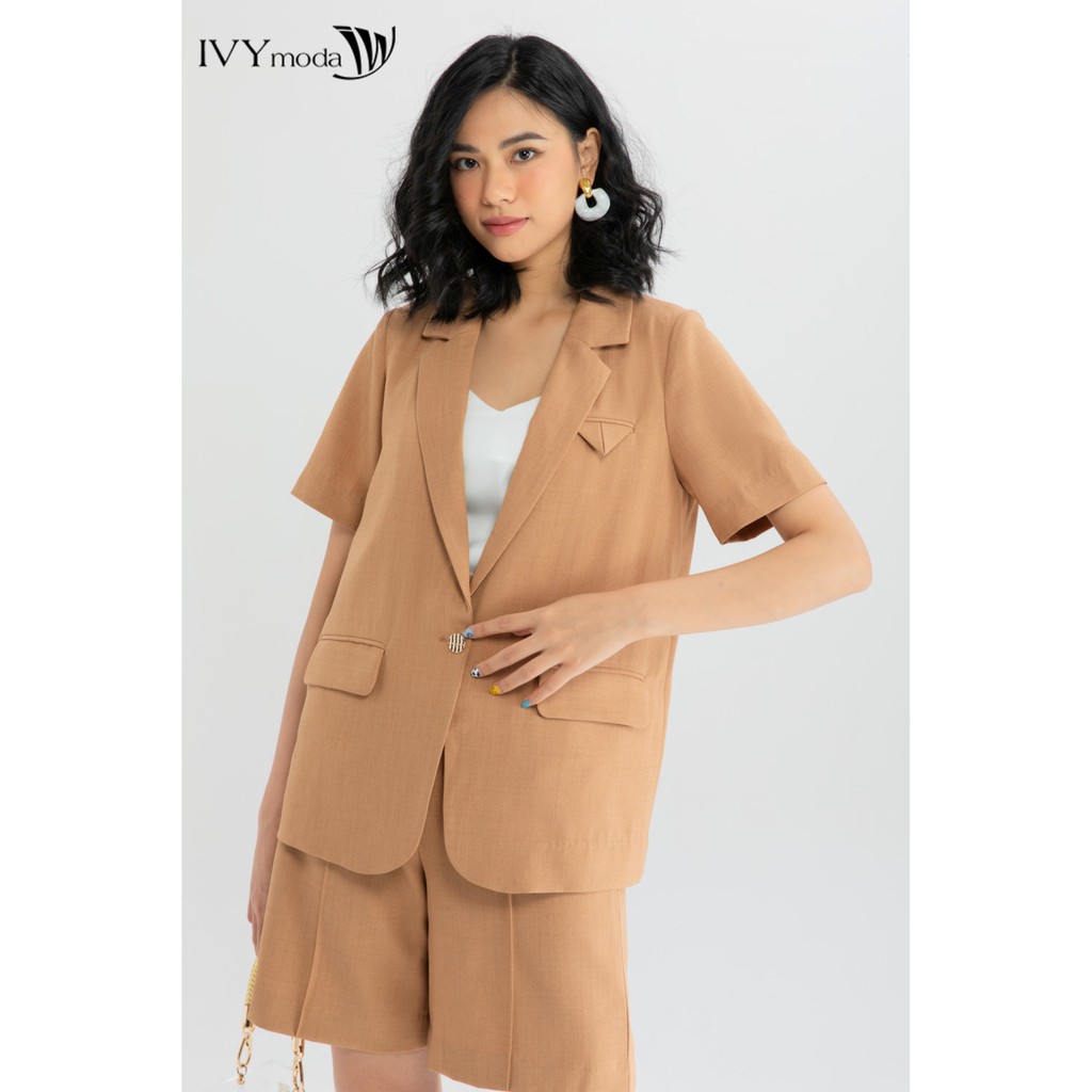 [NHẬP WABRTL5 GIẢM 10% TỐI ĐA 50K ĐH 250K ]Quần lửng nữ ống rộng thiết kế IVY moda MS 21T0022