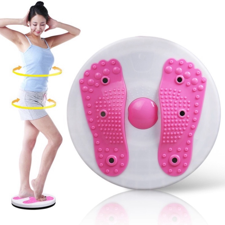 Đĩa Xoay Eo Massage Hình Bàn Chân, Bàn Xoay Lắc Tập Thể Thao Giảm Mỡ Bụng - Thiết bị tập thể dục tại nhà