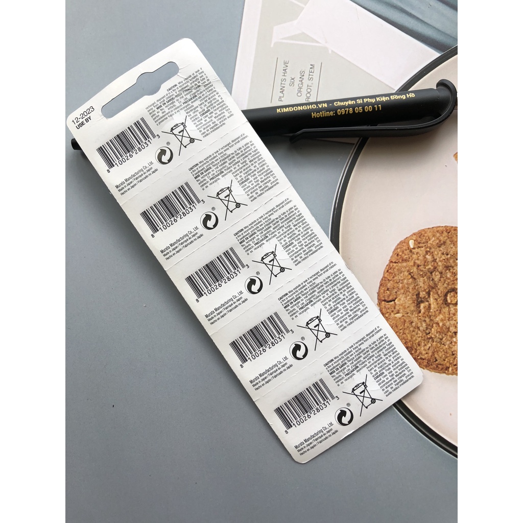 Vỉ 1 Viên Pin SR712SW - 346 muRata Sony 712 SR712 Pin Đồng Hồ Đeo Tay