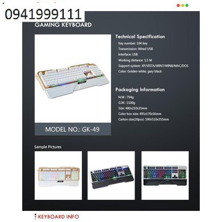 Bàn phím Apedra GK-49