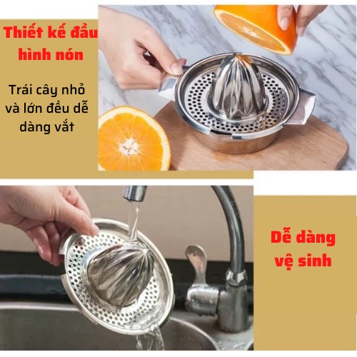 dụng cụ vắt cam chanh bằng Inox cầm tay tiện lợi dụng cụ nhà bếp an toàn dễ dàng sử dụng cao cấp inox không gỉ