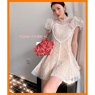 [Sẵn Hàng]♥️Đầm,Váy Ren Trái Tim(ảnh thật)Size S,M,L