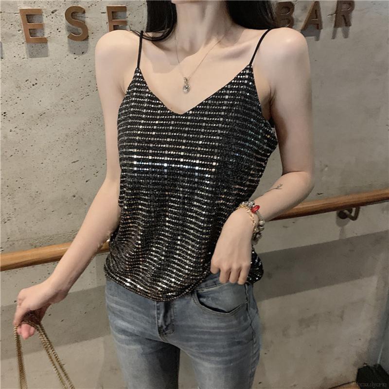 Áo Nữ Không Tay Cổ Chữ V Thời Trang Quyến Rũ