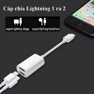 Cáp chia cổng lightning 1 ra 2 cho iphone 7, 7 plus, 8, 8 plus, x