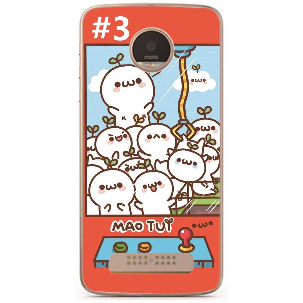 Cartoon ice cream Soft TPU Case Motorola Moto C/C Plus/E4/E4 Plus/Z Play/Z2 Play