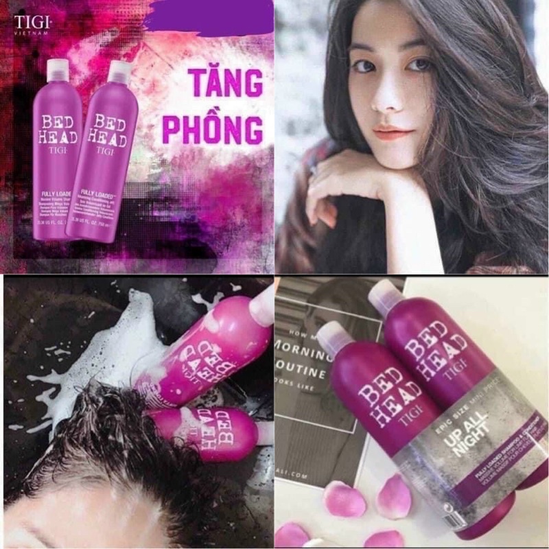 [USA] Cặp xả gội Tigi Tím 1500ml