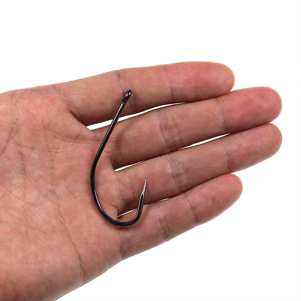 Móc Câu Cá Bằng Thép Không Gỉ Nguyên Khối Màu Đen TAYLOR1