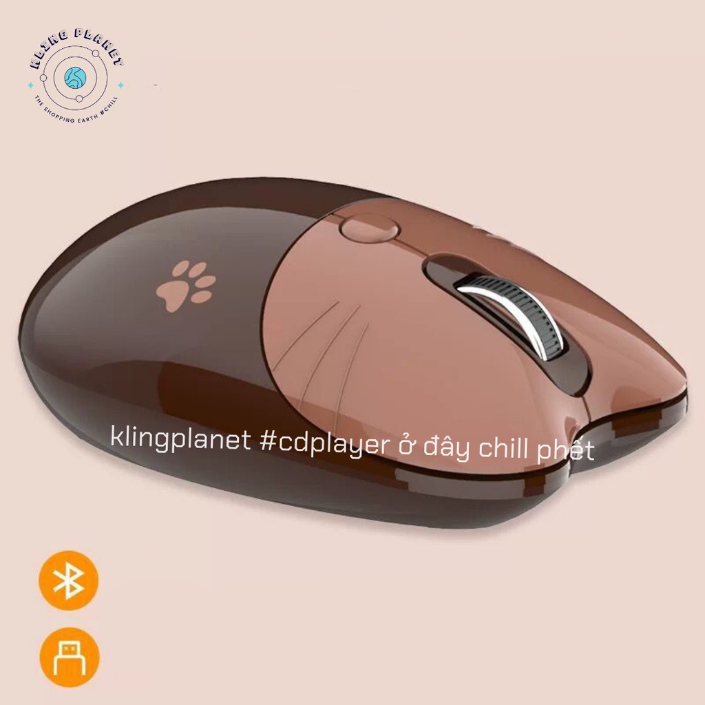 Chuột ĐA KẾT NỐI bluetooth + không dây Ferris Hand M3 MOFII nhiều màu xinh xắn dễ thương