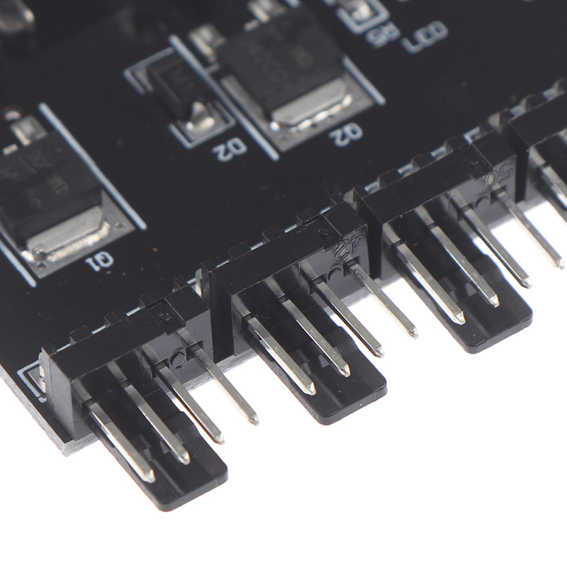 Mạch điều khiển tốc độ quạt 8 kênh 4 nút xoay dùng cho thùng máy CPU