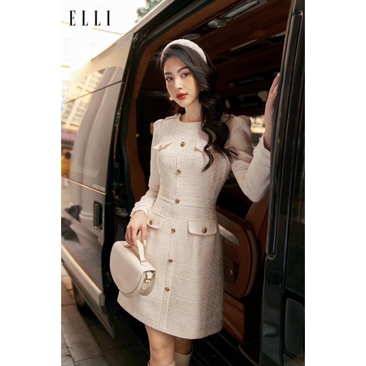 Váy dạ tweed dáng chữ A lót lụa mềm dạ dày dặn form đứng chuẩn cao cấp | BigBuy360 - bigbuy360.vn