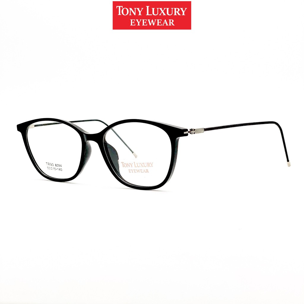 Gọng kính cận mắt mèo Tonyluxury Eyewear 55-15-140 nhận cắt Tròng Cận Viễn Loạn