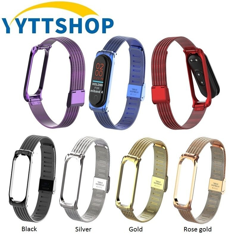 Xiaomi Mi Band 4 Smart Bracelet Strap Metal Wristband