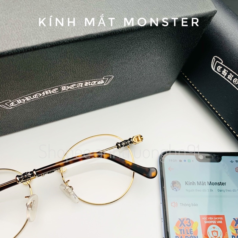 Gọng Kính Titan CHROME HEART BUBBA II Cao Cấp
