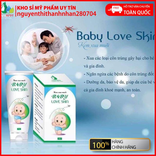 Kem xua muỗi_baby love skin tránh muỗi, giảm sưng tấy, giảm đỏ sau khi bị đốt....