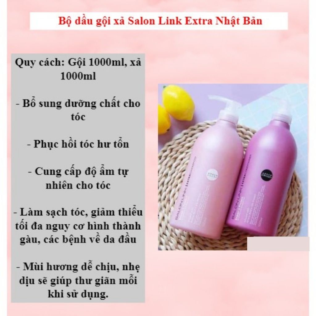 DẦU GỘI XẢ SALON LINK EXTRA NHẬT BẢN - 1000ML