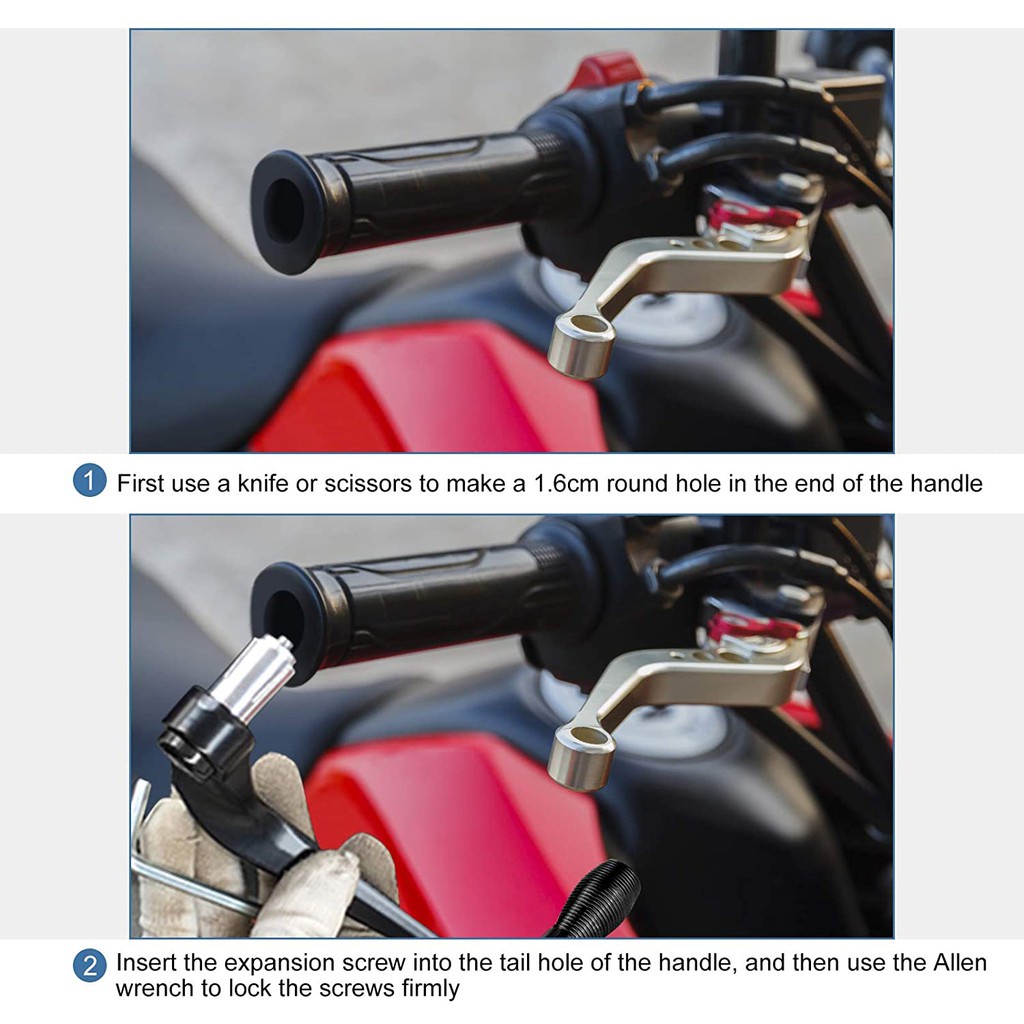 Bộ 2 Tay Phanh 22mm Bảo Vệ Tay Lái Xe Máy honda ex5 rs150 wave 125 rsx adv 150 pcx dash vario series