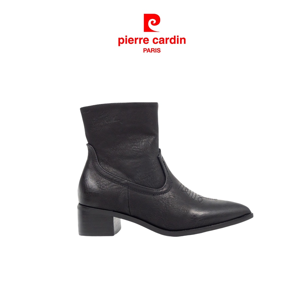 [NEW ARRIVAL] Giày Boots Nữ Chilly, Chất liệu Da PU, Khóa cạnh, Độ cao 5cm, Cổ cao 20cm Pierre Cardin - PCWFWSF 155
