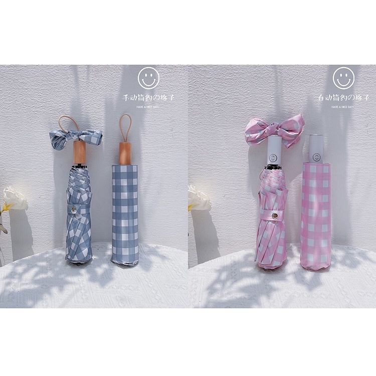 Dù Gấp Tự Động Mini Chống Tia UV Kiểu Dáng Đơn Giản