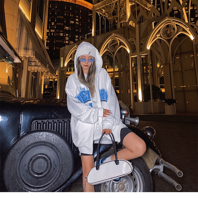 Áo Khoác Hoodie Dáng Rộng Có Khóa Kéo Phong Cách Retro Âu Mỹ Thời Trang 2022 Y2K Dành Cho Nam Nữ | BigBuy360 - bigbuy360.vn