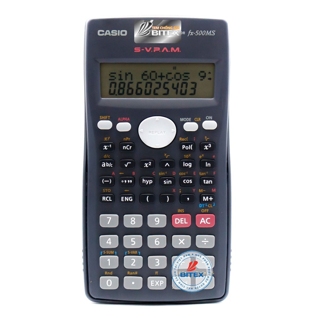 Máy tính CASIO FX-500MS học sinh cấp 1-2 BH 7 năm