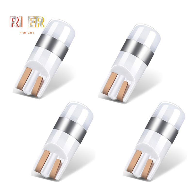 Set 4 bóng đèn led T10 3030 Smd 6000K ánh sáng trắng dành cho xe ô tô