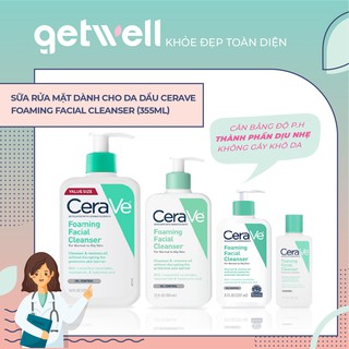 Sữa rửa mặt Cerave Foaming Facial Cleanser (87ml/355ml/473ml)