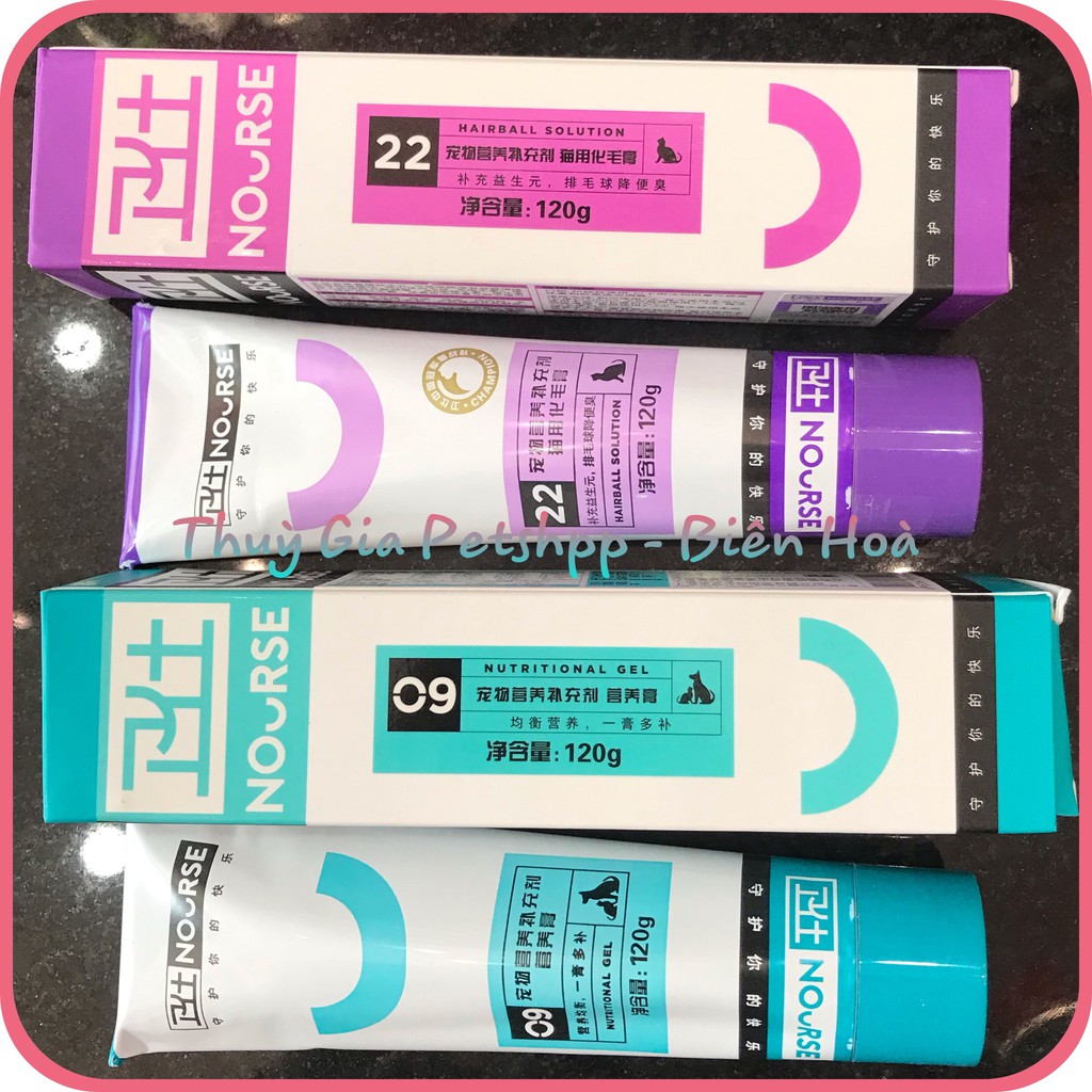 Gel dinh dưỡng Nourse 09 và Nourse 22 cho mèo