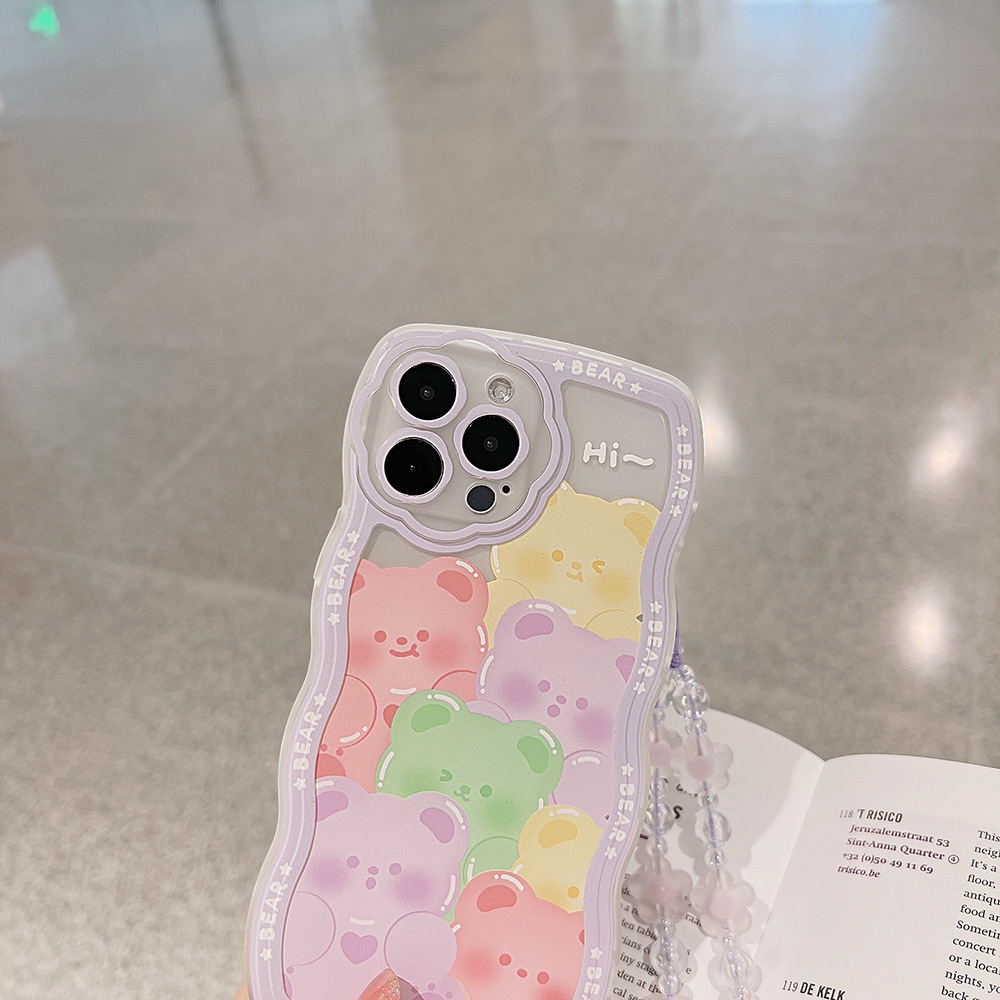 Ốp lưng iphone Ốp Điện Thoại In Hoạt Hình Kèm Dây Đeo Cho iPhone 7/7plus/8/8plus/x/xr/xs/11/12/13/pro/max/plus/promax RK CASE-III
