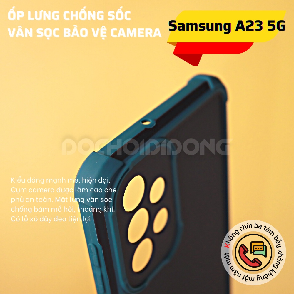Ốp lưng Samsung A23 5G vân sọc bảo vệ camera