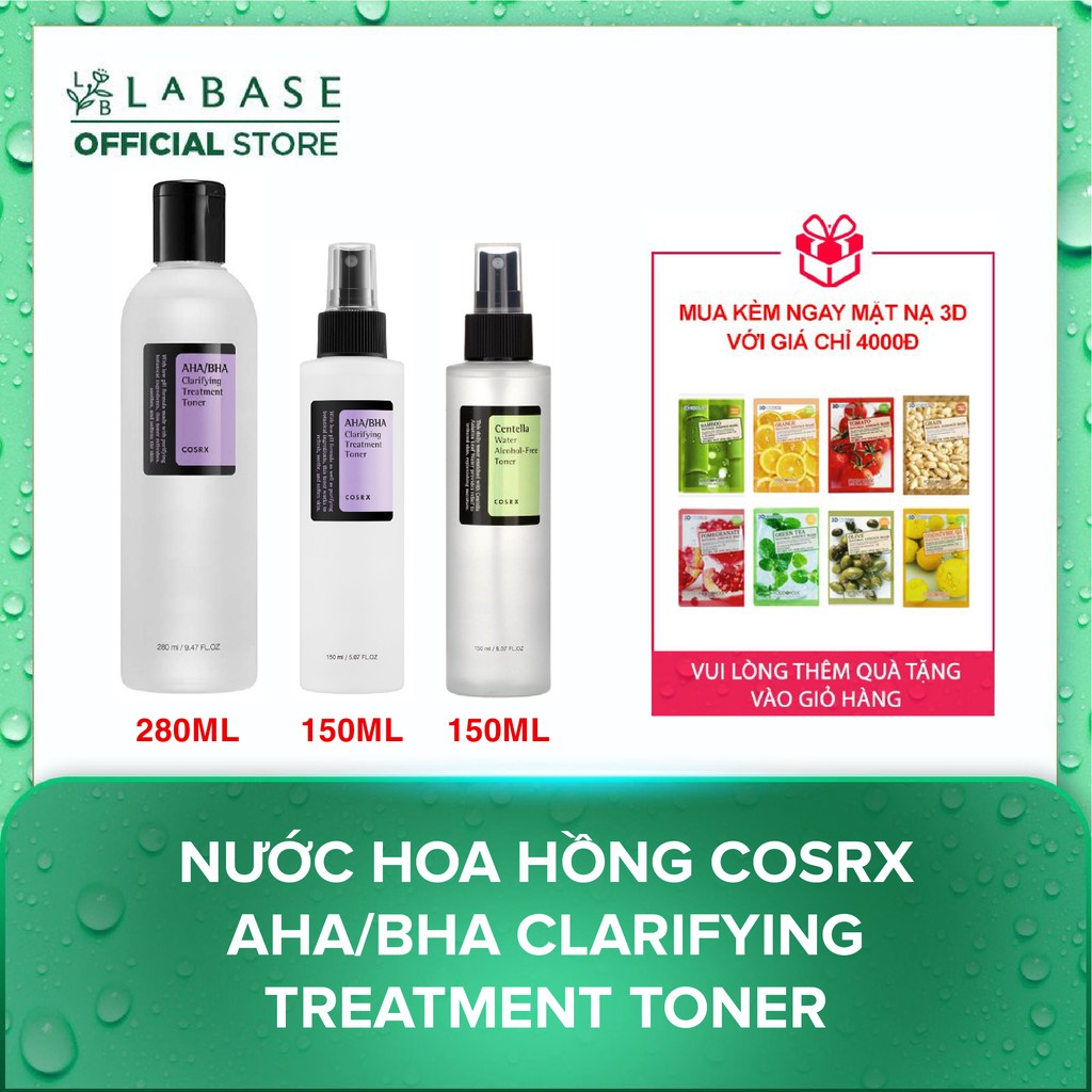 Nước hoa hồng COSRX AHA/BHA Clarifying Treatment Toner 150ml