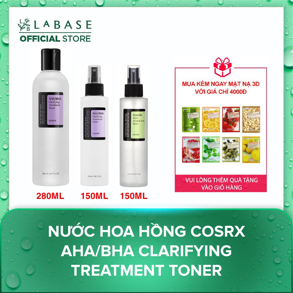 Nước hoa hồng COSRX AHA/BHA Clarifying Treatment Toner 150ml