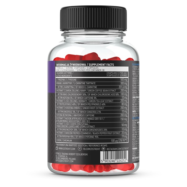 OSTROVIT FAT BURNER - VIÊN UỐNG HỖ TRỢ GIẢM MỠ MẠNH MẼ, AN TOÀN