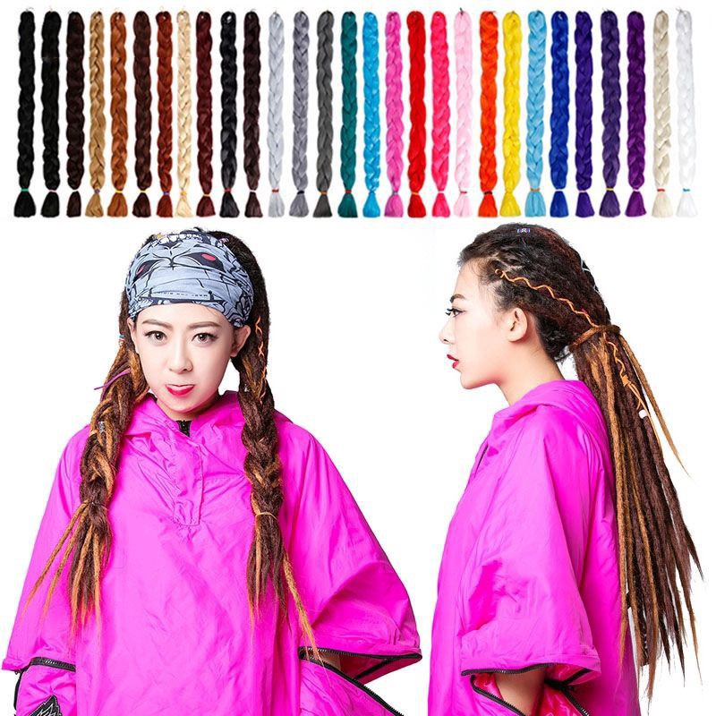 Bím Tóc Giả 82inch 165g Nhiều Màu Sắc Cá Tính