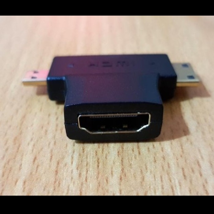 Gender Hdmi Female + Mini Hdmi + Micro Hdmi / Adapter 3 Trong 1