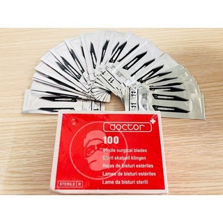 Lưỡi dao mổ số 11 tặng kèm cán dao số 3