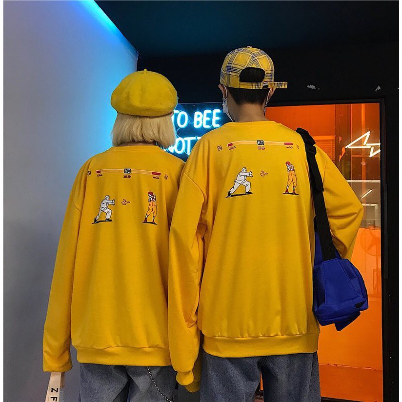 Áo sweater nam nữ YAYSHOP dáng rộng unisex chất nỉ dày dặn KFC