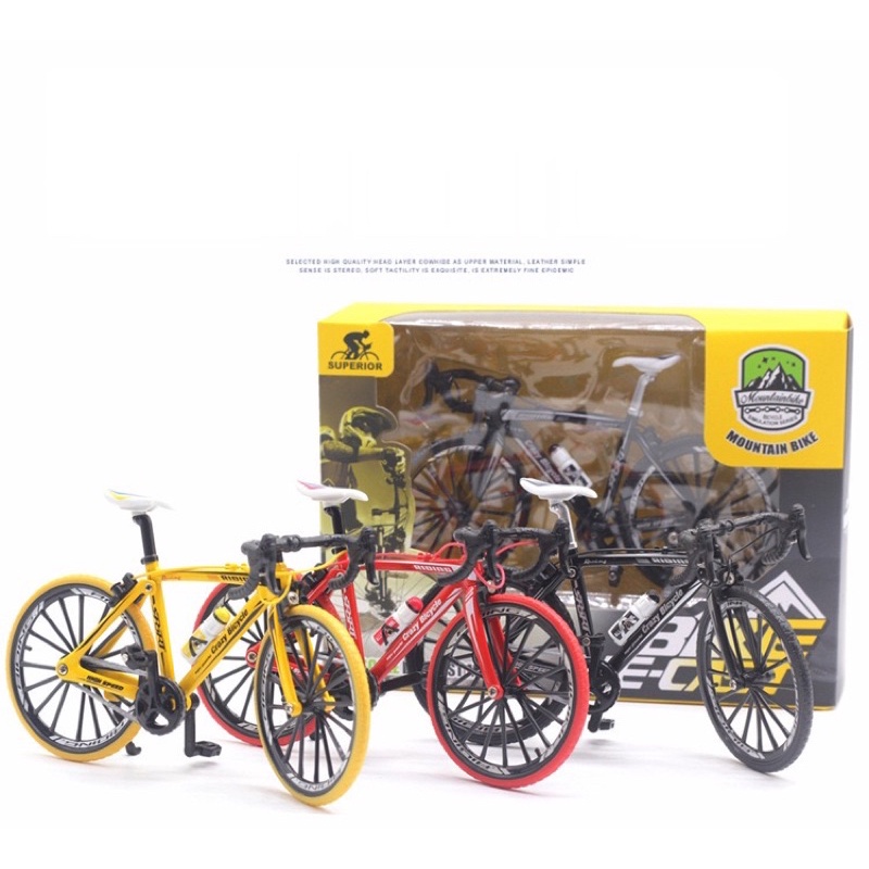 ĐỒ CHƠI MÔ HÌNH XE ĐẠP LEO NÚI TỈ LỆ 1:10 VÀ 1:8 BẰNG KIM LOẠI VÀ BÁNH CAO SU