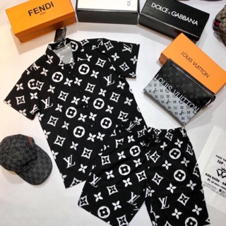 Bộ cộc LV vân hoa 2019