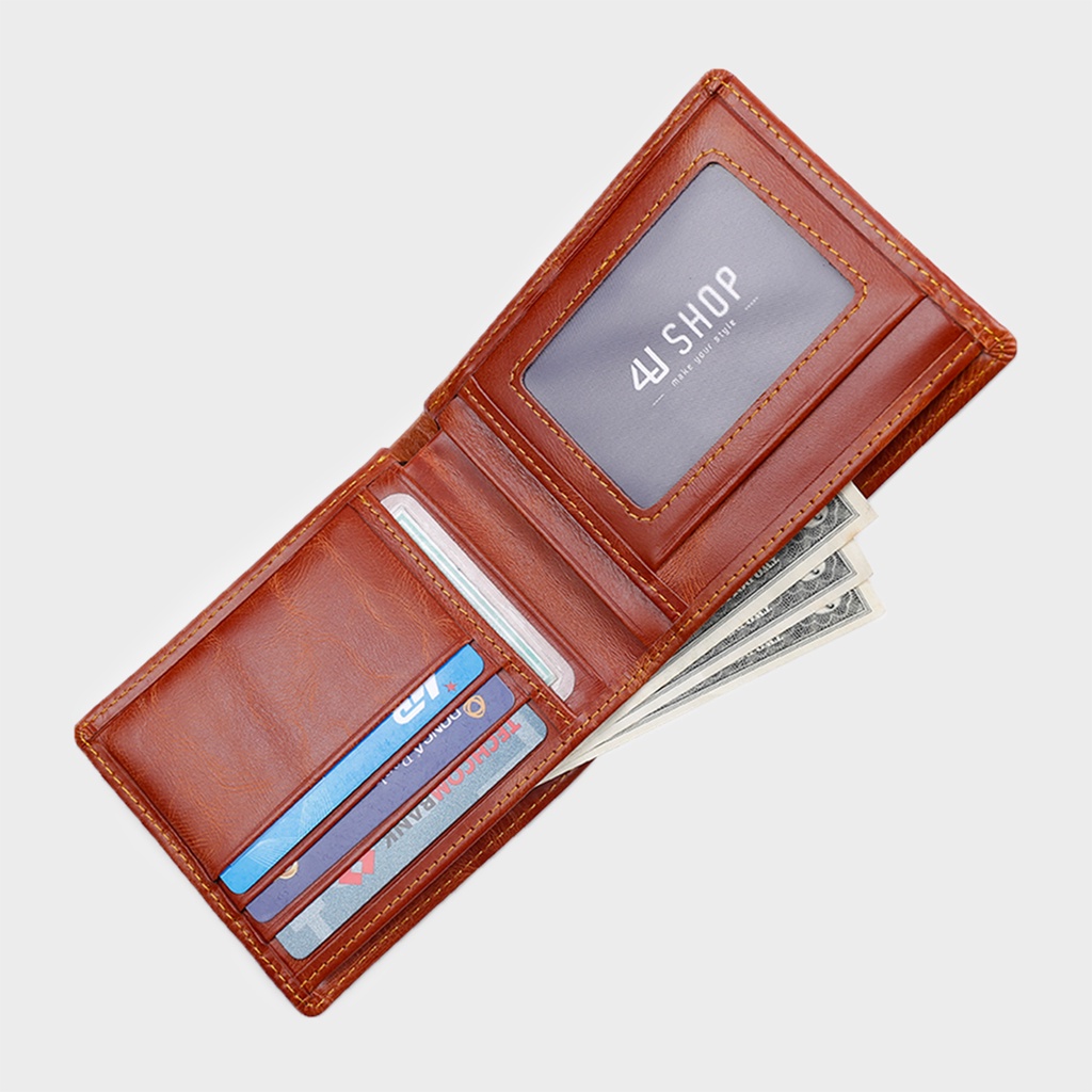 Ví Da Nam Đẳng Cấp 4U Đựng Tiền Và Đựng Thẻ Tiện Lợi FA242