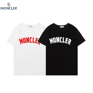 Áo Thun Cotton Ngắn Tay In Hình Moncler Thời Trang Cho Nam Nữ