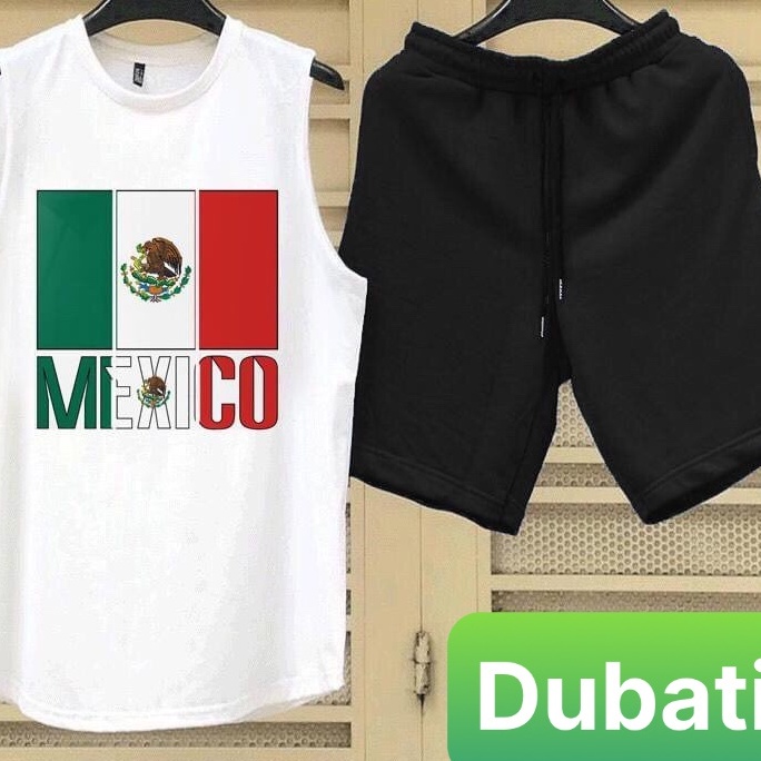 SET BỘ BA LỖ THỂ THAO MEXICO, ĐỒ BỘ THỂ THAO NAM VẢI LỤA SIÊU THOÁNG MÁT CAO CẤP - DUBATI FASHION