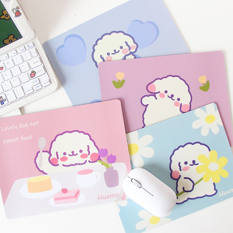 Lót chuột cute THỎ STATIONERY miếng lót chuột dễ thương phụ kiện đồ decor trang trí bàn học giá rẻ hàn quốc