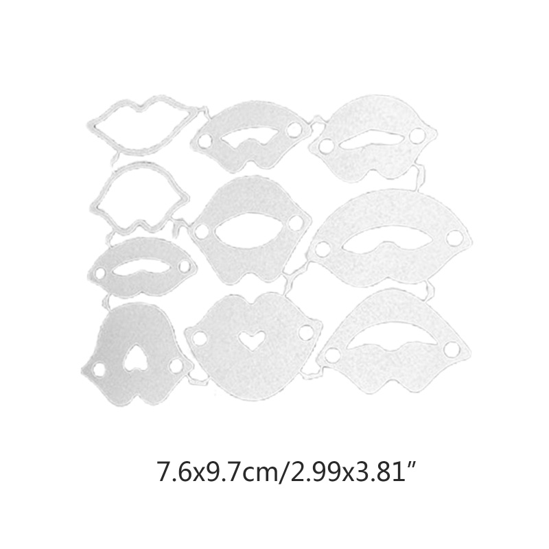 Khuôn Cắt Giấy Kim Loại Hình Đôi Môi Đỏ